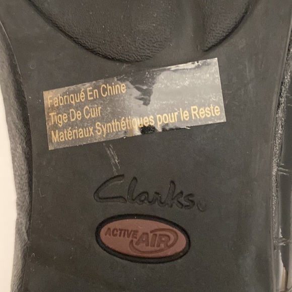 Clark's Everyday Women's Loafers Flats Black Leather Patent Active Air 8.5 - Picture 8 of 10